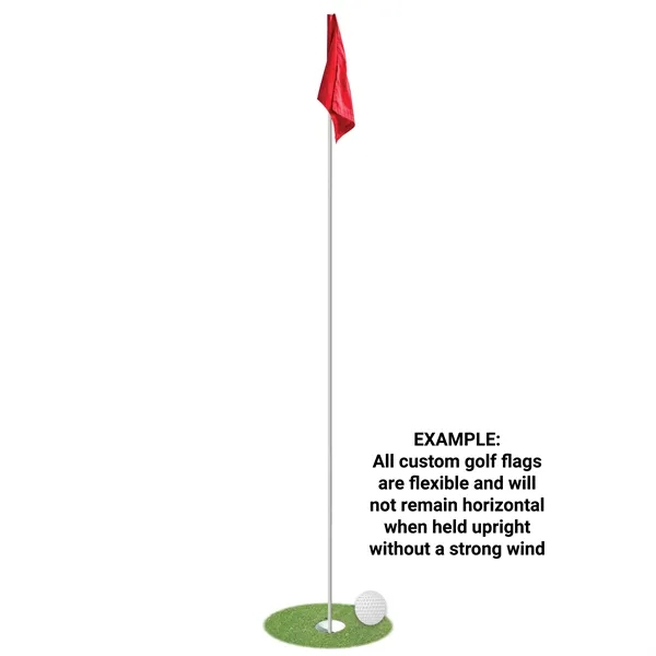 6" x 8" Double Sided Golf Flag with Tube - 6" x 8" Double Sided Golf Flag with Tube - Image 9 of 11