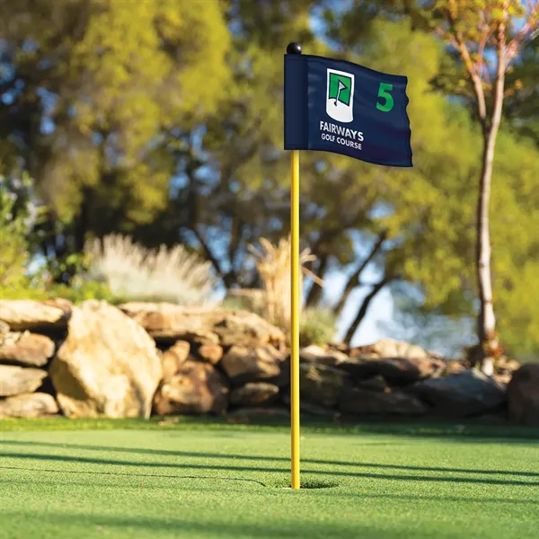 6" x 8" Double Sided Golf Flag with Tube - 6" x 8" Double Sided Golf Flag with Tube - Image 11 of 11