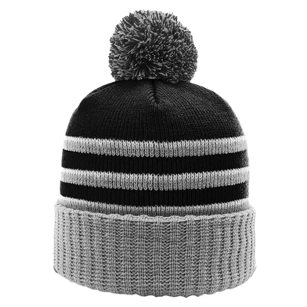 Richardson 134 Cuffed Beanies with Pom - Richardson 134 Cuffed Beanies with Pom - Image 3 of 13