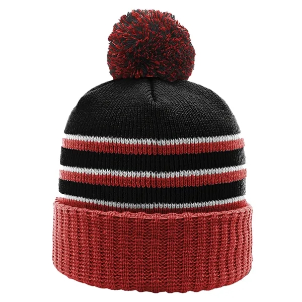 Richardson 134 Cuffed Beanies with Pom - Richardson 134 Cuffed Beanies with Pom - Image 4 of 13