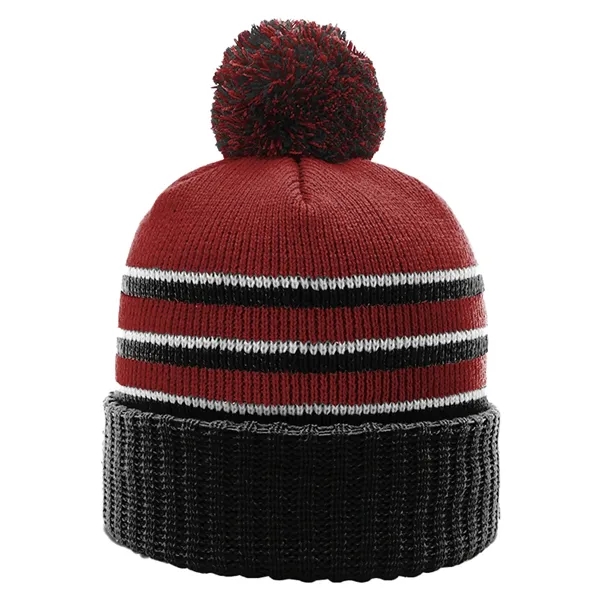 Richardson 134 Cuffed Beanies with Pom - Richardson 134 Cuffed Beanies with Pom - Image 5 of 13