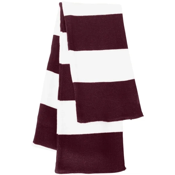 SPORTSMAN RUGBY-STRIPED KNIT SCARF - SPORTSMAN RUGBY-STRIPED KNIT SCARF - Image 9 of 41