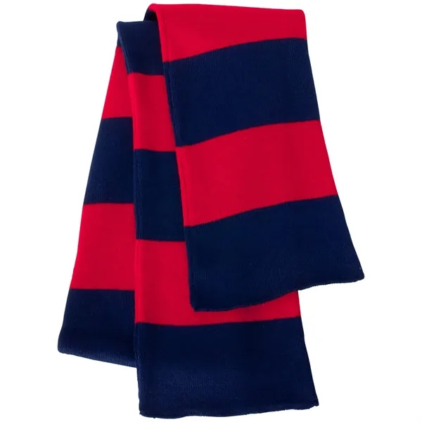 SPORTSMAN RUGBY-STRIPED KNIT SCARF - SPORTSMAN RUGBY-STRIPED KNIT SCARF - Image 13 of 41