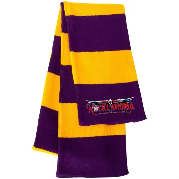 SPORTSMAN RUGBY-STRIPED KNIT SCARF - SPORTSMAN RUGBY-STRIPED KNIT SCARF - Image 38 of 41