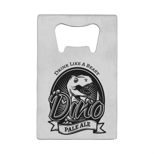 Stainless Steel Bottle Opener Card - Stainless Steel Bottle Opener Card - Image 1 of 8