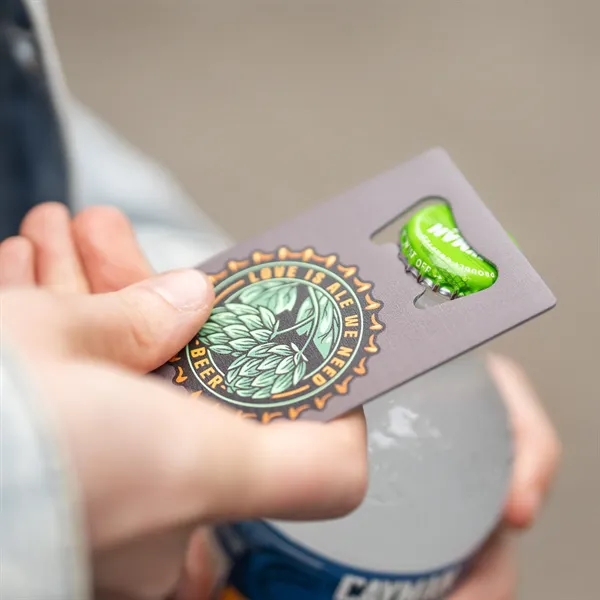 Stainless Steel Bottle Opener Card - Stainless Steel Bottle Opener Card - Image 4 of 8