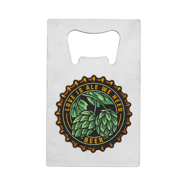 Stainless Steel Bottle Opener Card - Stainless Steel Bottle Opener Card - Image 6 of 8