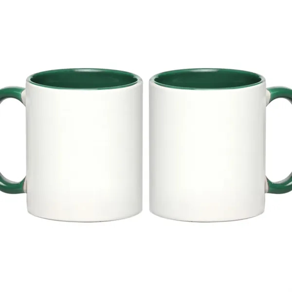 Two Tone Full Color Coffee Mug 11 oz. - Two Tone Full Color Coffee Mug 11 oz. - Image 4 of 5