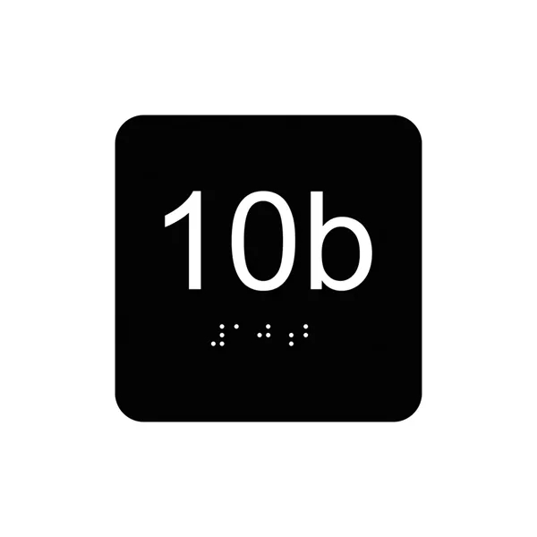 USA Made ADA Braille Name Plate Signs - USA Made ADA Braille Name Plate Signs - Image 1 of 1