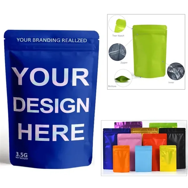 6"*4" Waterproof Aluminum Foil  Packaging Bags With Zipper - 6"*4" Waterproof Aluminum Foil  Packaging Bags With Zipper - Image 0 of 3