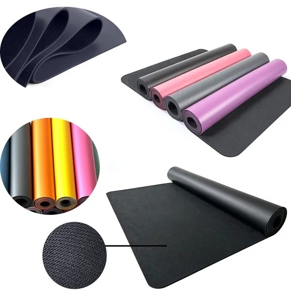 MOQ 5 Custom PU Natural Rubber Yoga Mat
