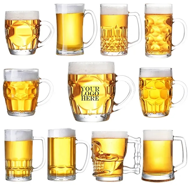MOQ 72 9OZ Cute Handle Beer Mug - MOQ 72 9OZ Cute Handle Beer Mug - Image 0 of 1