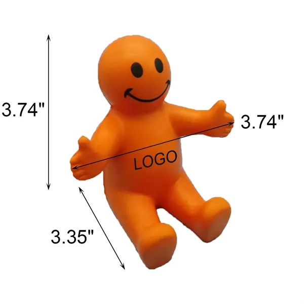 MOQ 100 PU Colorful Smiley Boy Phone Holder