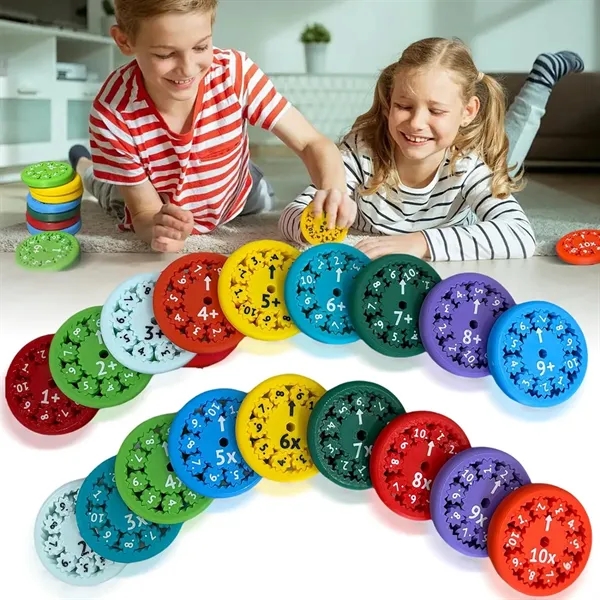 Math Fact Fidget Spinners 9pcs - Math Fact Fidget Spinners 9pcs - Image 1 of 5