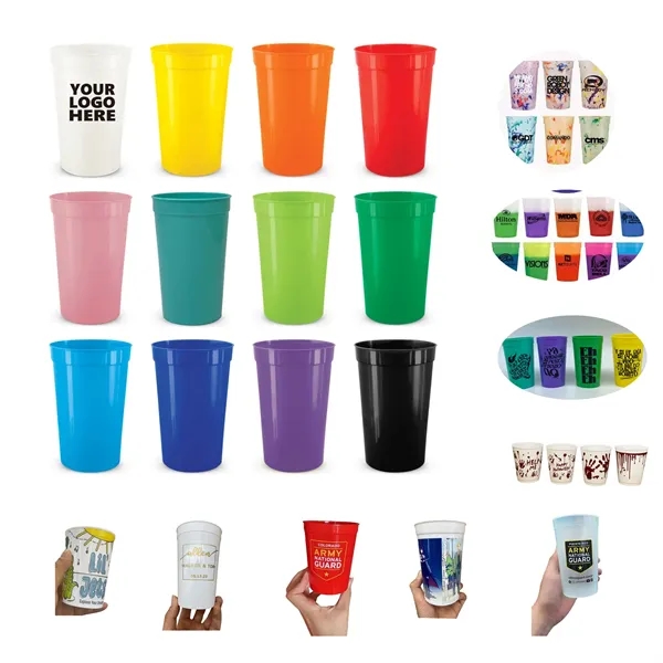 Personal 16oz Stadium Reusable Plastic Party Cups MOQ20 - Personal 16oz Stadium Reusable Plastic Party Cups MOQ20 - Image 0 of 2