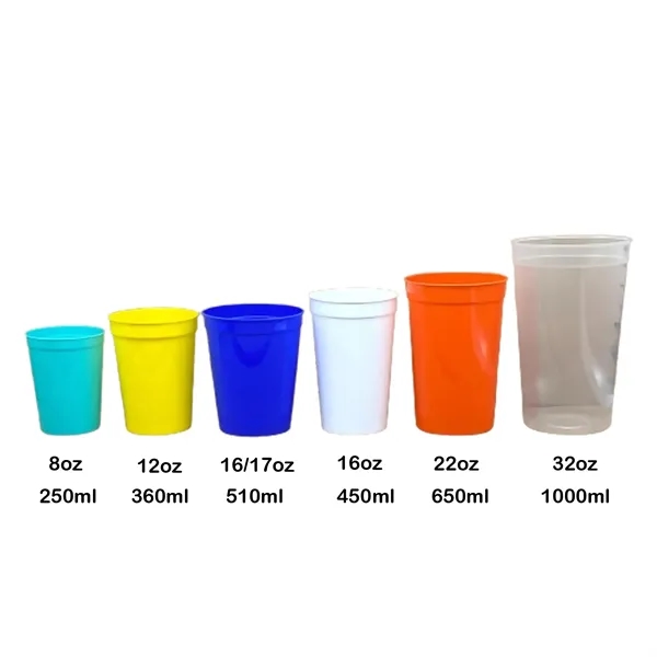 Personal 16oz Stadium Reusable Plastic Party Cups MOQ20 - Personal 16oz Stadium Reusable Plastic Party Cups MOQ20 - Image 1 of 2
