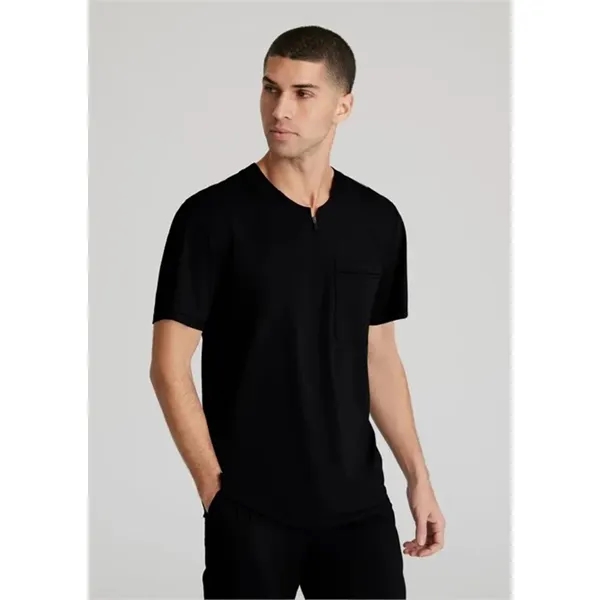 Skechers Slip-ins Men's Single Pocket Curved Neck Scrub Top - Skechers Slip-ins Men's Single Pocket Curved Neck Scrub Top - Image 0 of 6