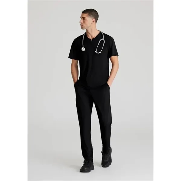 Skechers Slip-ins Men's Single Pocket Curved Neck Scrub Top - Skechers Slip-ins Men's Single Pocket Curved Neck Scrub Top - Image 1 of 6