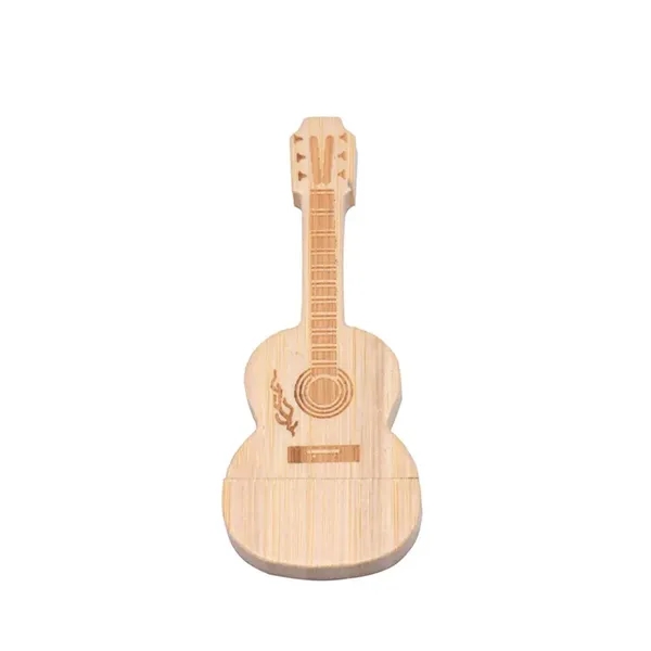 Bamboo USB Flash Drive Maple Wooden Guitar Shape - Bamboo USB Flash Drive Maple Wooden Guitar Shape - Image 9 of 10