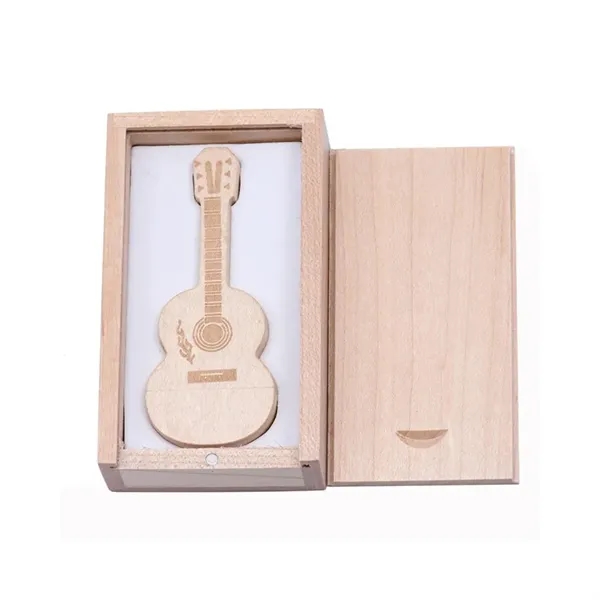 Bamboo USB Flash Drive Maple Wooden Guitar Shape - Bamboo USB Flash Drive Maple Wooden Guitar Shape - Image 6 of 10