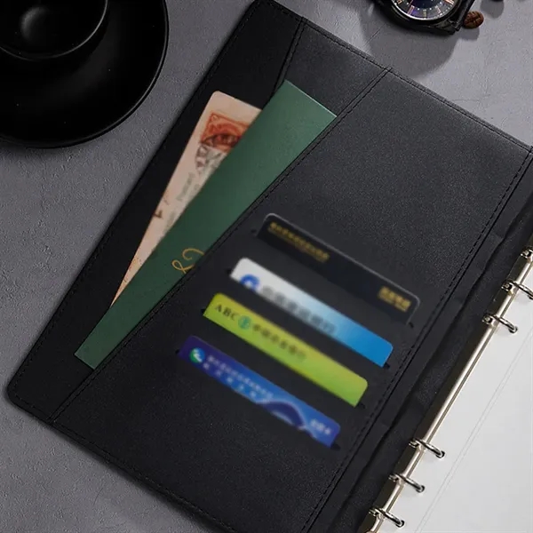 Wireless Charge Notebook Padfolio with USB Drive Power Bank - Wireless Charge Notebook Padfolio with USB Drive Power Bank - Image 6 of 9