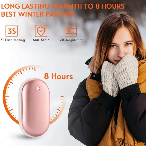 2-in-1 5200mah Electric Portable Hand Warmer & Power Bank - 2-in-1 5200mah Electric Portable Hand Warmer & Power Bank - Image 4 of 6