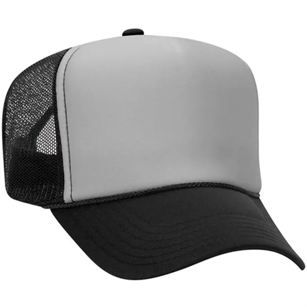 OTTO 5 PANEL HIGH CROWN MESH BACK TRUCKER HAT - OTTO 5 PANEL HIGH CROWN MESH BACK TRUCKER HAT - Image 20 of 37