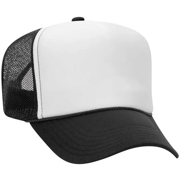 OTTO 5 PANEL HIGH CROWN MESH BACK TRUCKER HAT - OTTO 5 PANEL HIGH CROWN MESH BACK TRUCKER HAT - Image 21 of 37