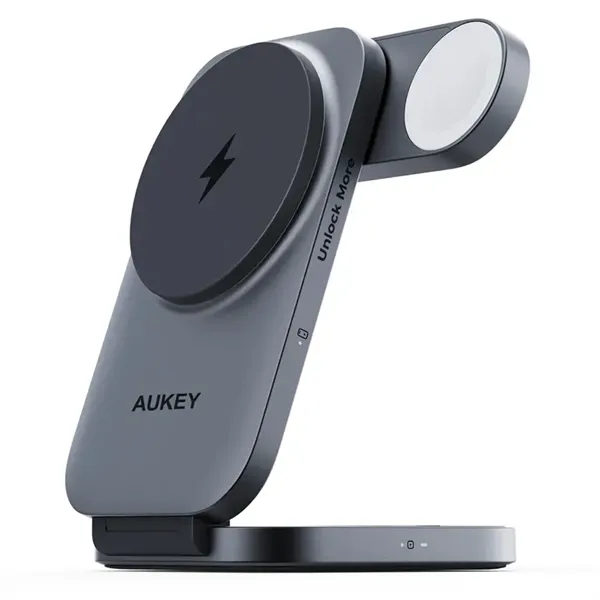 Aukey qi2 Foldable 3-in-1 Magnetic Ultra Fast Wireless Char - Aukey qi2 Foldable 3-in-1 Magnetic Ultra Fast Wireless Char - Image 7 of 14