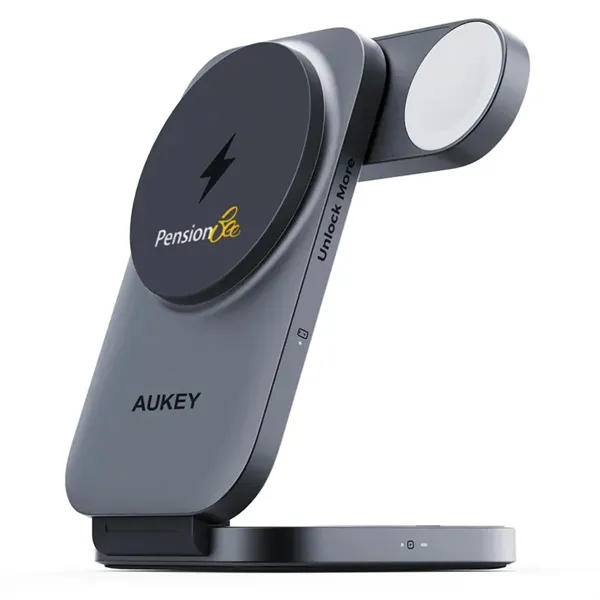 Aukey qi2 Foldable 3-in-1 Magnetic Ultra Fast Wireless Char - Aukey qi2 Foldable 3-in-1 Magnetic Ultra Fast Wireless Char - Image 8 of 14