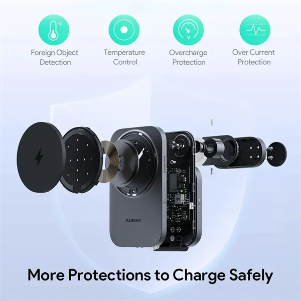 Aukey qi2 Foldable 3-in-1 Magnetic Ultra Fast Wireless Char - Aukey qi2 Foldable 3-in-1 Magnetic Ultra Fast Wireless Char - Image 14 of 14