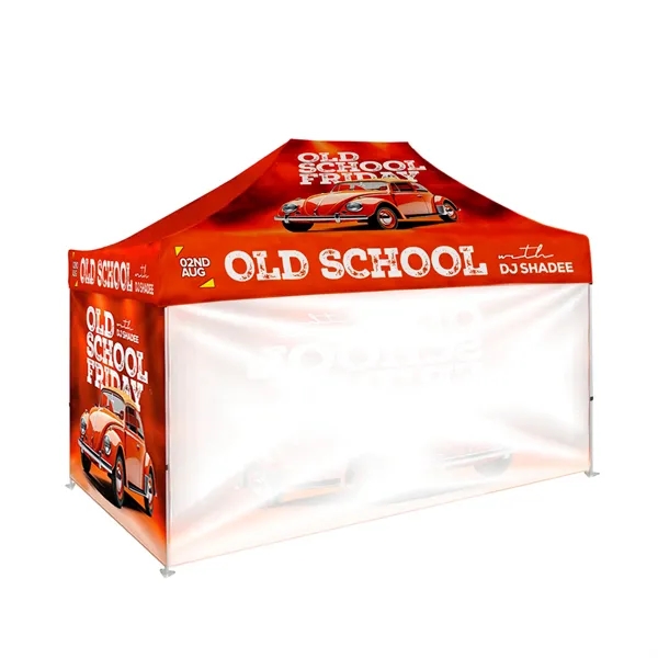 10'x15' Tent Canopy w frame, 1 long full + 2 side full wall - 10'x15' Tent Canopy w frame, 1 long full + 2 side full wall - Image 1 of 8