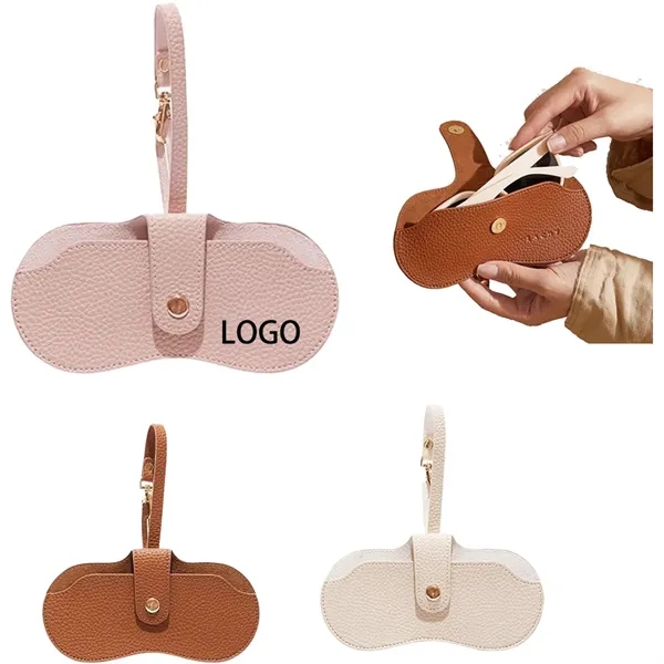Hanging Leather Glasses Storage Bag - Hanging Leather Glasses Storage Bag - Image 0 of 1