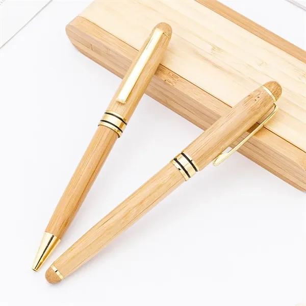 Creative Bamboo Gel Ink Pen Set - Creative Bamboo Gel Ink Pen Set - Image 2 of 5