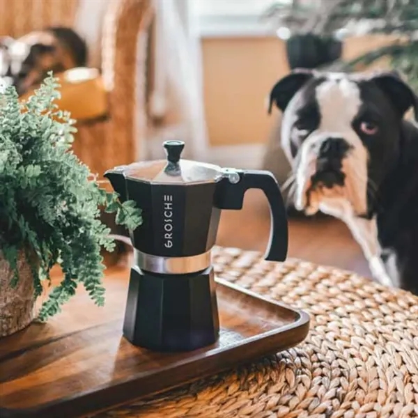 GROSCHE® 6 Cup Stovetop Moka Pot Espresso Coffee Maker - GROSCHE® 6 Cup Stovetop Moka Pot Espresso Coffee Maker - Image 2 of 8