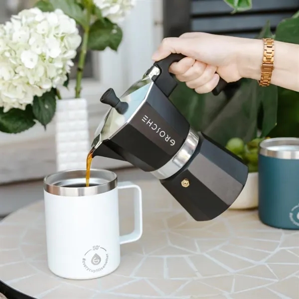 GROSCHE® 6 Cup Stovetop Moka Pot Espresso Coffee Maker - GROSCHE® 6 Cup Stovetop Moka Pot Espresso Coffee Maker - Image 5 of 8
