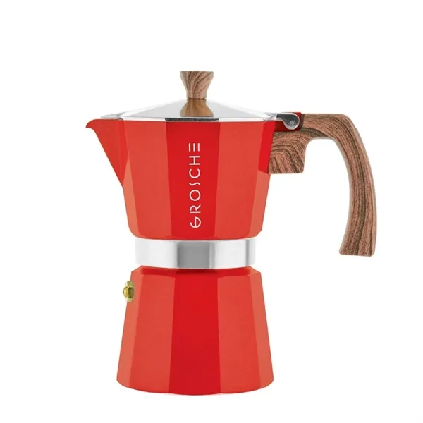GROSCHE® 6 Cup Stovetop Moka Pot Espresso Coffee Maker - GROSCHE® 6 Cup Stovetop Moka Pot Espresso Coffee Maker - Image 7 of 8