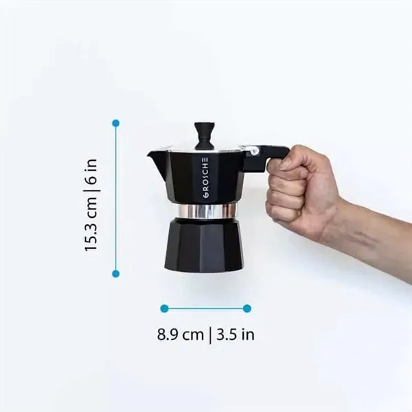 GROSCHE® 3 Cup Stovetop Moka Pot Espresso Coffee Maker - GROSCHE® 3 Cup Stovetop Moka Pot Espresso Coffee Maker - Image 2 of 11