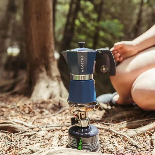 GROSCHE® 3 Cup Stovetop Moka Pot Espresso Coffee Maker - GROSCHE® 3 Cup Stovetop Moka Pot Espresso Coffee Maker - Image 7 of 11