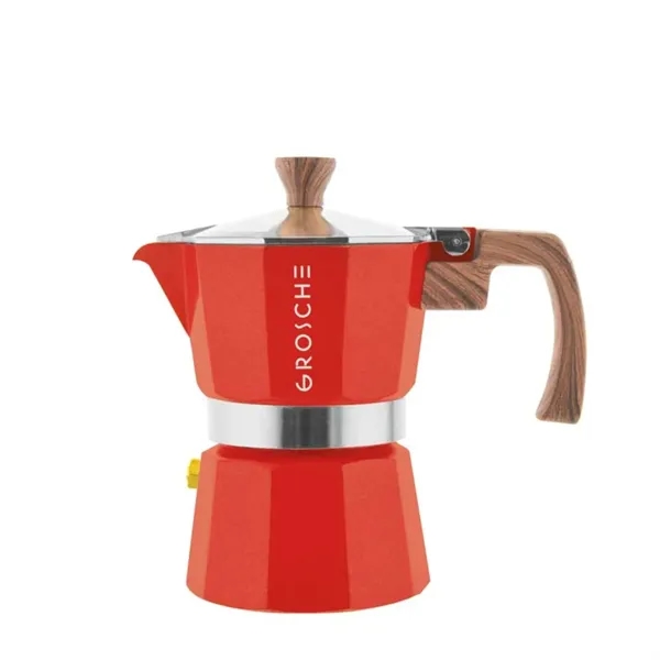 GROSCHE® 3 Cup Stovetop Moka Pot Espresso Coffee Maker - GROSCHE® 3 Cup Stovetop Moka Pot Espresso Coffee Maker - Image 10 of 11