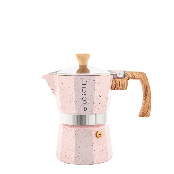GROSCHE® Stone 3 Cup Stovetop Moka Pot Espresso Coffee Maker - GROSCHE® Stone 3 Cup Stovetop Moka Pot Espresso Coffee Maker - Image 1 of 8