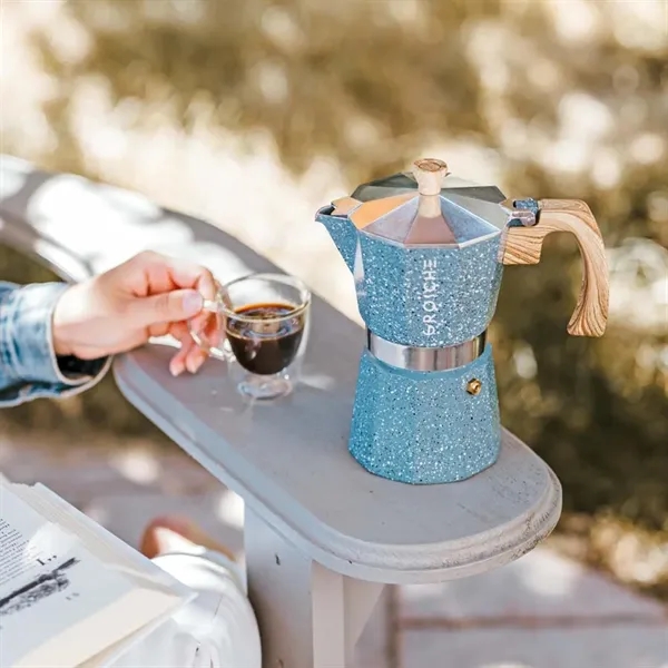 GROSCHE® Stone 3 Cup Stovetop Moka Pot Espresso Coffee Maker - GROSCHE® Stone 3 Cup Stovetop Moka Pot Espresso Coffee Maker - Image 5 of 8