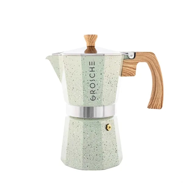 GROSCHE® Stone 6 Cup Stovetop Moka Pot Espresso Coffee Maker - GROSCHE® Stone 6 Cup Stovetop Moka Pot Espresso Coffee Maker - Image 1 of 11