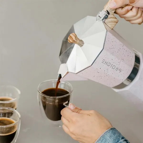 GROSCHE® Stone 6 Cup Stovetop Moka Pot Espresso Coffee Maker - GROSCHE® Stone 6 Cup Stovetop Moka Pot Espresso Coffee Maker - Image 11 of 11
