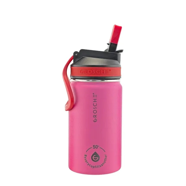12 oz. GROSCHE® Kids Insulated Water Bottle With Straw