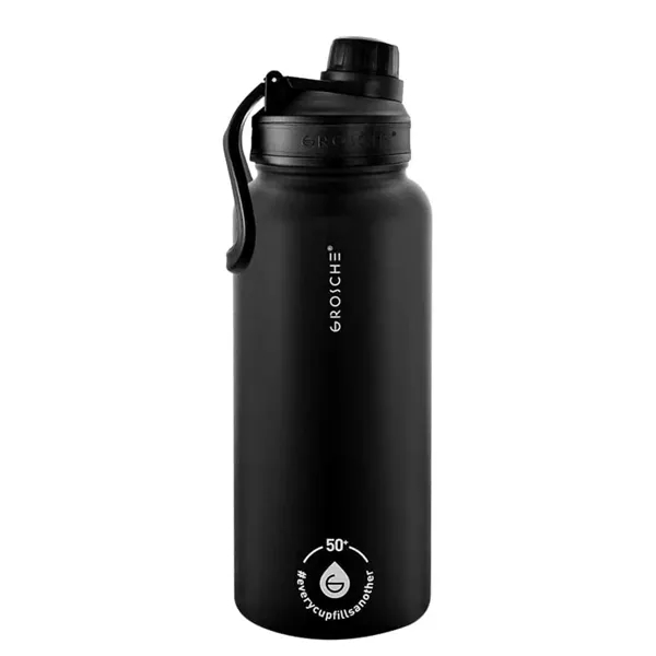 32 oz. GROSCHE® CHICAGO Insulated Water Bottle with Chug Lid - 32 oz. GROSCHE® CHICAGO Insulated Water Bottle with Chug Lid - Image 5 of 7