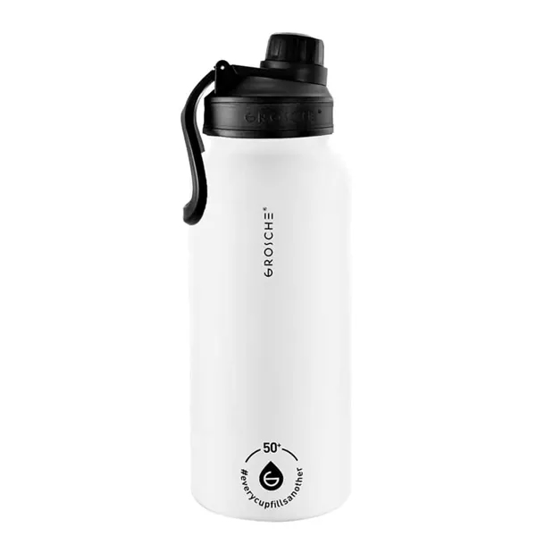 32 oz. GROSCHE® CHICAGO Insulated Water Bottle with Chug Lid - 32 oz. GROSCHE® CHICAGO Insulated Water Bottle with Chug Lid - Image 3 of 7