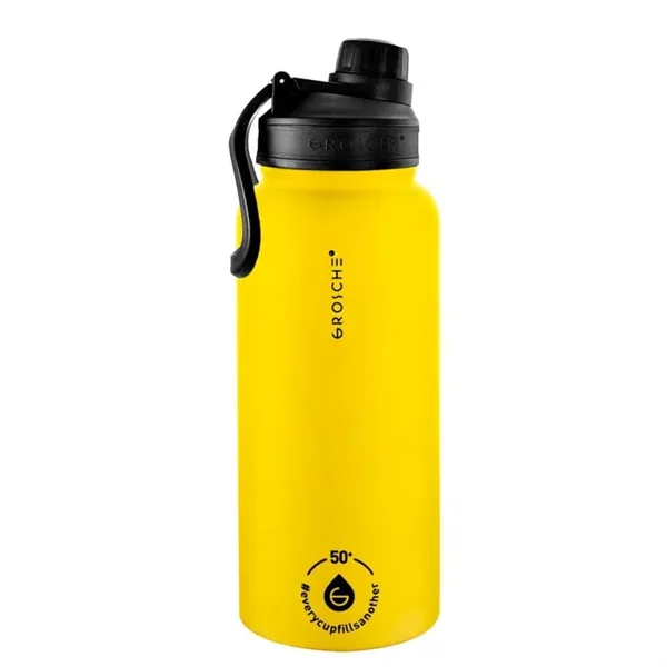 32 oz. GROSCHE® CHICAGO Insulated Water Bottle with Chug Lid - 32 oz. GROSCHE® CHICAGO Insulated Water Bottle with Chug Lid - Image 4 of 7