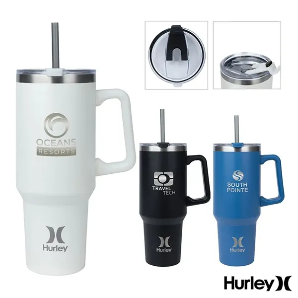 Hurley® Oasis 40 oz. Vacuum Insulated Travel Mug - Hurley® Oasis 40 oz. Vacuum Insulated Travel Mug - Image 0 of 21