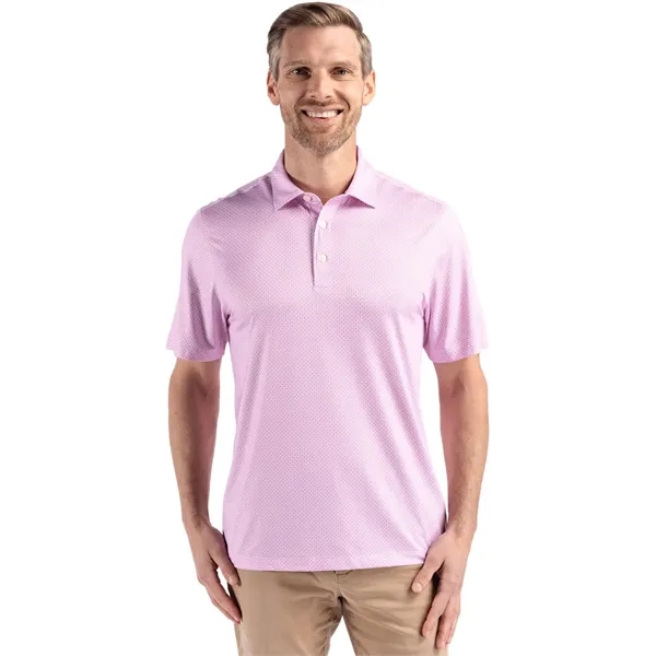 Cutter & Buck Pike Eco Diamond Dot Print Recycled Mens Polo - Cutter & Buck Pike Eco Diamond Dot Print Recycled Mens Polo - Image 9 of 13